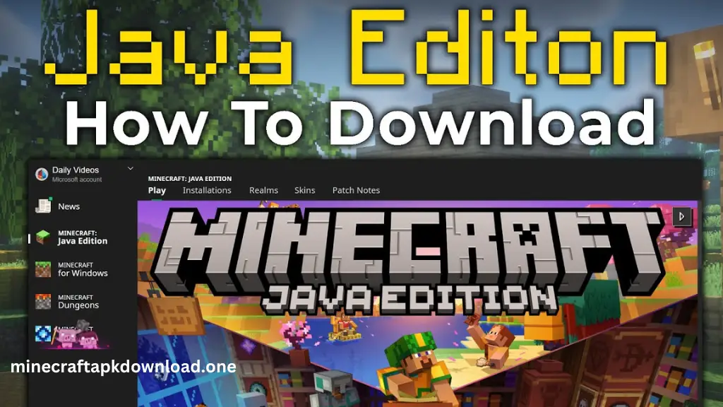 Minecraft Java Edition APK Download New Version 2024